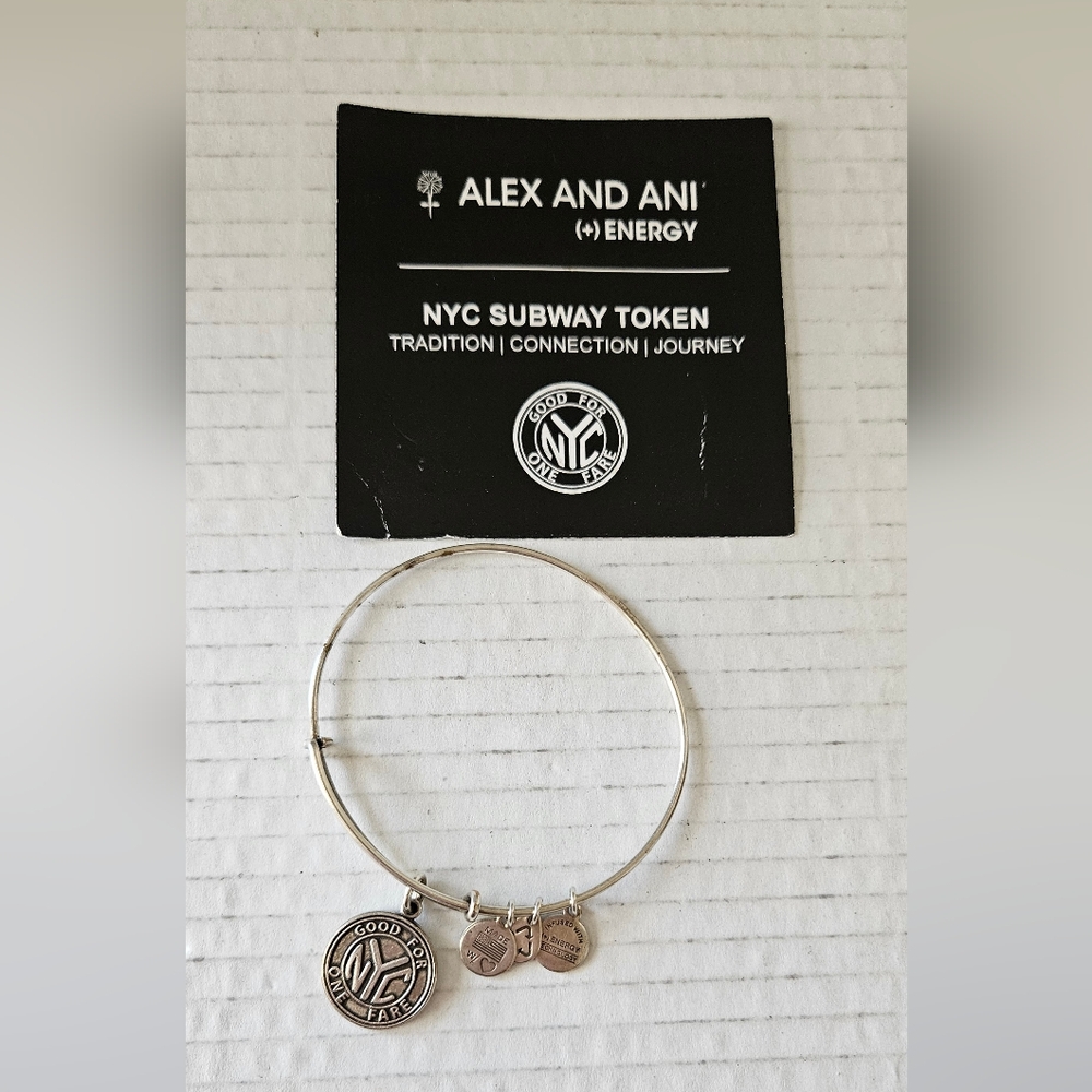 Alex and Ani New York Subway‎ token bracelet